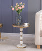 JESICCA MARBLE AND ALUMINUIM HAND MADE SIDE TABLE SIDE TABLE Philbee Interiors 