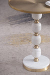 JESICCA MARBLE AND ALUMINUIM HAND MADE SIDE TABLE SIDE TABLE Philbee Interiors 