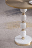 JESICCA MARBLE AND ALUMINUIM HAND MADE SIDE TABLE SIDE TABLE Philbee Interiors 