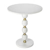 PEBBLE MARBLE AND ALUMINUIM HAND MADE SIDE TABLE SIDE TABLE Philbee Interiors 