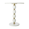 PEBBLE MARBLE AND ALUMINUIM HAND MADE SIDE TABLE SIDE TABLE Philbee Interiors 