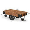 OLD RAILWAY SLEEPER INDUSTRIAL CART COFFEE TABLE Philbee Interiors 