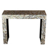 STONE HEDGE MOTHER OF PEARL HAND MADE CONSOLE TABLE CONSOLE TABLE Philbee Interiors 