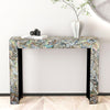 STONE HEDGE MOTHER OF PEARL HAND MADE CONSOLE TABLE CONSOLE TABLE Philbee Interiors 