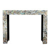 STONE HEDGE MOTHER OF PEARL HAND MADE CONSOLE TABLE CONSOLE TABLE Philbee Interiors 