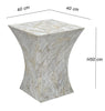 GLEESON MOTHER OF PEARL HAND MADE SIDE TABLE SIDE TABLE Philbee Interiors 