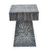 PYRAMID MOTHER OF PEARL HAND MADE SIDE TABLE SIDE TABLE Philbee Interiors 