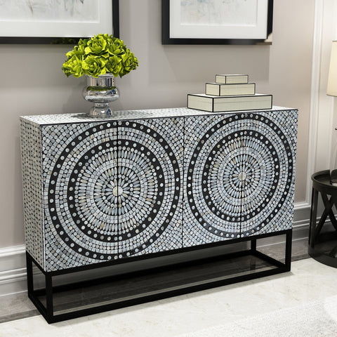 MOTHER OF PEARL COPENHAGEN HAND MADE SIDEBOARD Cabinets & Storage Philbee Interiors 