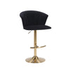 FLARE GOLDEN VELVET GAS LIFT BARSTOOL Furniture Philbee Interiors 