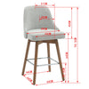 PLUSH KITCHEN HEIGHT BARSTOOL Table & Bar Stools Philbee Interiors 