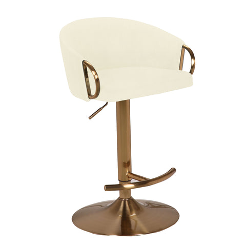 WINFREY GAS LIFT BAR STOOL WHITE Furniture Philbee Interiors 