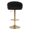 JENSEN GOLD GAS LIFT BAR STOOL Table & Bar Stools Philbee Interiors 