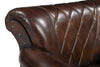 STUDDED LEATHER ARM CHAIR Philbee Interiors 