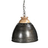 WASHED IRON AND WOOD LAMPSHADE Philbee Interiors 