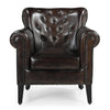 CHOCOLATE LEATHER ARMCHAIR Philbee Interiors 