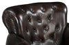 CHOCOLATE LEATHER ARMCHAIR Philbee Interiors 