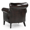 CHOCOLATE LEATHER ARMCHAIR Philbee Interiors 