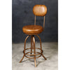 INDUSTRIAL WIND UP BAR CHAIR WITH LEATHER Philbee Interiors 