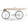 WHITE VINTAGE BICYCLE BAR