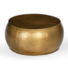 BRASS LOOK HAMMERED COFFEE TABLE Philbee Interiors 