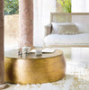 BRASS LOOK HAMMERED COFFEE TABLE Philbee Interiors 