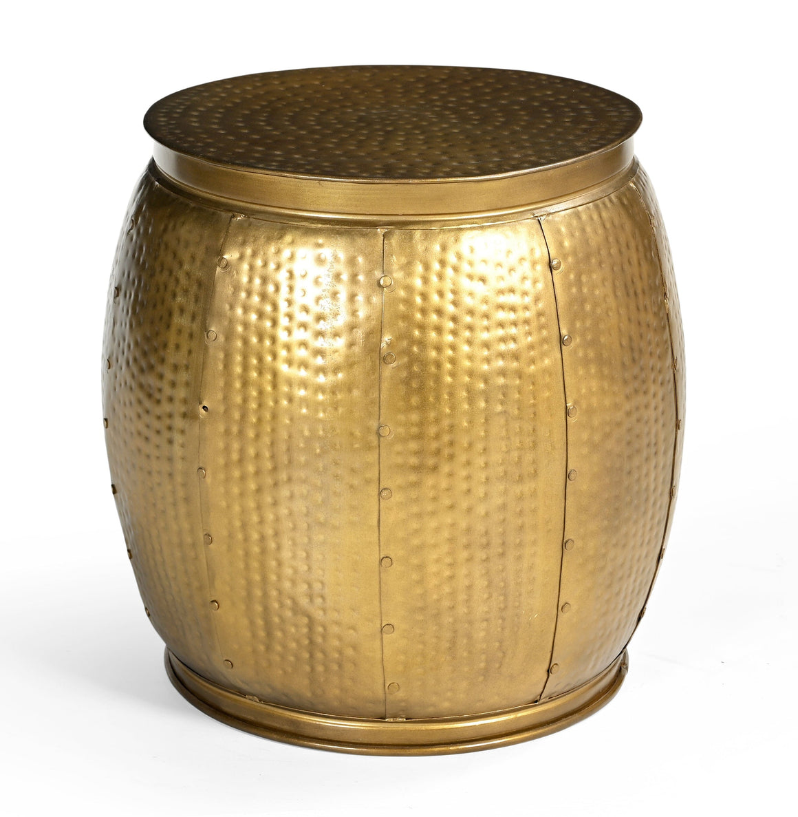 BRASS LOOK HAMMERED SIDE TABLE Philbee Interiors 