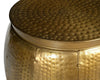 BRASS LOOK HAMMERED SIDE TABLE Philbee Interiors 