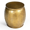 BRASS LOOK HAMMERED SIDE TABLE Philbee Interiors 