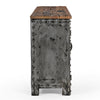 VINTAGE IRON LOCKER SIDEBOARD WITH RECLAIMED RAILWAY SLEEPER WOOD Philbee Interiors 