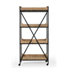 INDUSTRIAL BISTROT DE FRANCE BOOKCASE ON WHEELS Philbee Interiors 