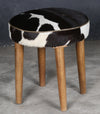 SHORT COWHIDE STOOL Philbee Interiors 