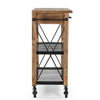 HARDWOOD BUTLERS TROLLEY ON WHEELS DISTRESSED FINISH Cabinets & Storage Philbee Interiors 