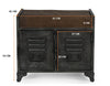 SMALL HAND MADE LOCKER BENCH WITH GENUINE LEATHER Cabinets & Storage Philbee Interiors 
