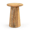 HAMMERED HAND CRAFTED HARDWOOD SIDE TABLE Coffee table Philbee Interiors 