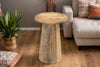 HAMMERED HAND CRAFTED HARDWOOD SIDE TABLE Coffee table Philbee Interiors 