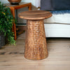 HAMMERED HAND CRAFTED HARDWOOD SIDE TABLE Coffee table Philbee Interiors 