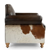 RIVERINA HAND MADE COWHIDE AND GENUINE LEATHER ARM CHAIR Furniture Philbee Interiors 