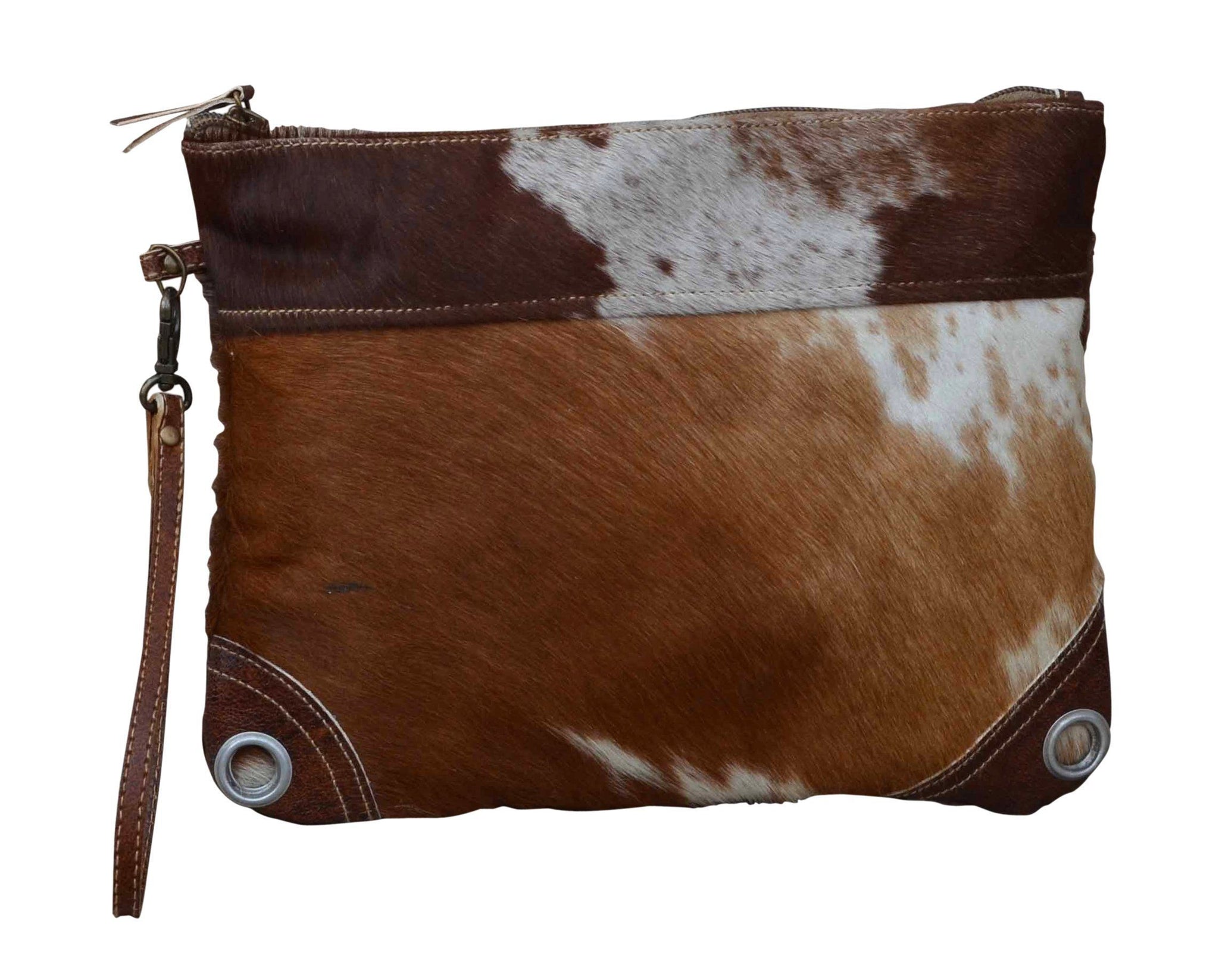 Women Cowhide Leather Coin Purse Large Opening for Easy Access With Wrist  Strap | eBay